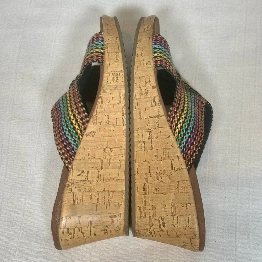 Skechers Beverlee - Delighted Heeled Wedge Sandal-Multicolored-Women Size 9